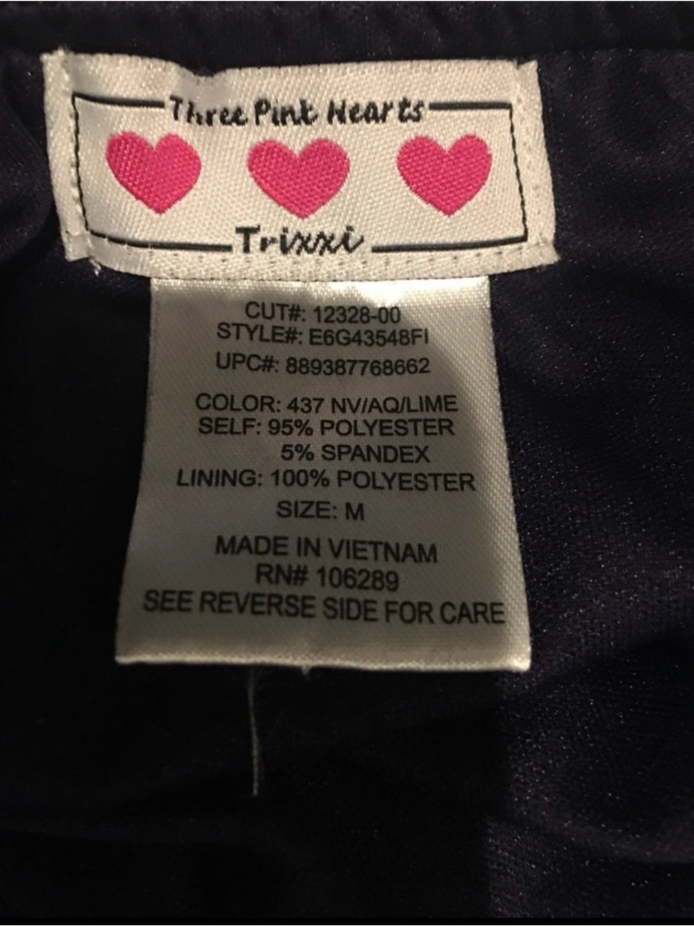 Trixxi medium Navy, Aqua & Lime Chevron Strapless Maxi - Picture 4 of 4